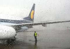 Monsoon season airport enviorment